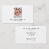 Visitekaartje van kinderartsen (Voorkant / Achterkant)