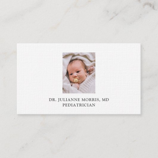 Visitekaartje van kinderartsen (Voorkant)