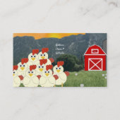 Visitekaartje van kippenboeren (Achterkant)