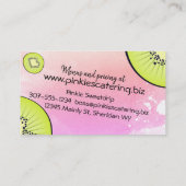 visitekaartje van kiwi-fruitbakkerij (Achterkant)