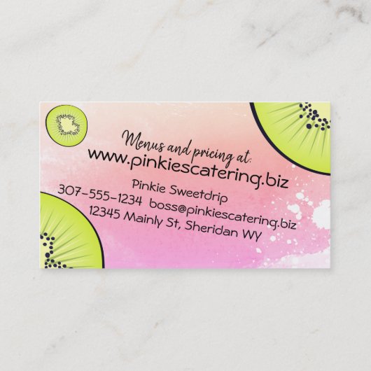 visitekaartje van kiwi-fruitbakkerij (Achterkant)