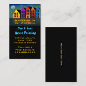 Visitekaartje van kleurrijke huizen (Voorkant / Achterkant)