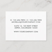 Visitekaartje van kleurrijke verf omzwenken (Achterkant)