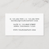 Visitekaartje van kleurrijke verf omzwenken (Achterkant)