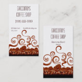 Visitekaartje van koffieshop (Voorkant / Achterkant)