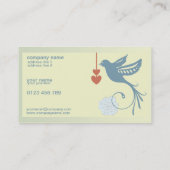 visitekaartje van kolibrie (Achterkant)