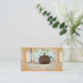 Visitekaartje van koloniale pompoenen (Staand voorkant)