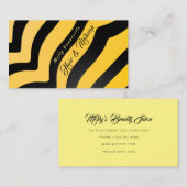 Visitekaartje van koningin van bijenstrepen van ge (Voorkant / Achterkant)