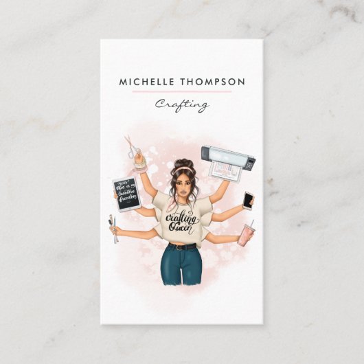 Visitekaartje van koninginnenambachtsman QR-code (Voorkant)