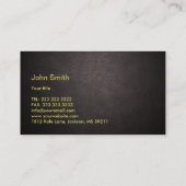 Visitekaartje van koninklijk paard Hout en leder (Achterkant)