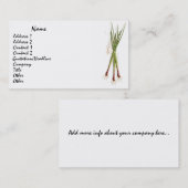 Visitekaartje van kookpuntvaten (Voorkant / Achterkant)