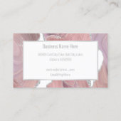 VISITEKAARTJE VAN KORTE WAVE PINK SILVER WHITE (Achterkant)