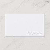 Visitekaartje van krab of aquarium (Achterkant)