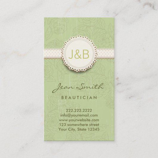 Visitekaartje van  Lace Floral Beauticien (Voorkant)