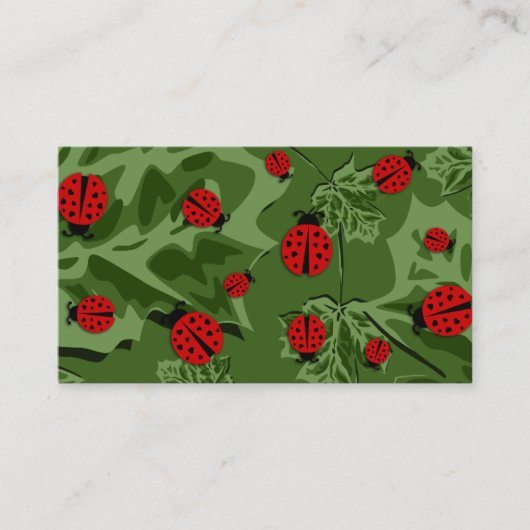 visitekaartje van ladybugs (Voorkant)