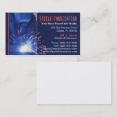 Visitekaartje van lassen (Voorkant / Achterkant)