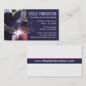 Visitekaartje van lassen (Voorkant / Achterkant)