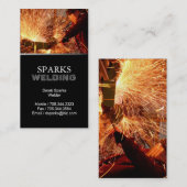 Visitekaartje van lassen (Voorkant / Achterkant)