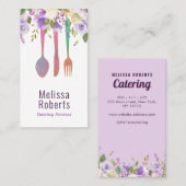 visitekaartje van lavender floral catering (Voorkant / Achterkant)