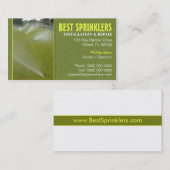 Visitekaartje van Lawn Sprinkler (Voorkant / Achterkant)