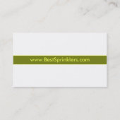 Visitekaartje van Lawn Sprinkler (Achterkant)