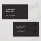 Visitekaartje van leder (Voorkant / Achterkant)