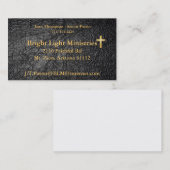 Visitekaartje van leder (Voorkant / Achterkant)