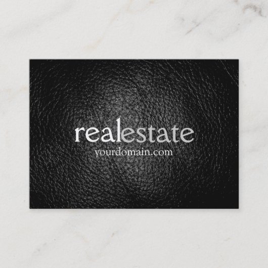 Visitekaartje van leder Chubby Real Estate Agent (Voorkant)