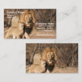 Visitekaartje van leder en lak (Voorkant / Achterkant)