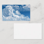 Visitekaartje van leeuw en lam (Voorkant / Achterkant)