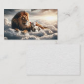 Visitekaartje van leeuw en lam (Voorkant / Achterkant)