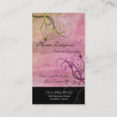 Visitekaartje van legante wijnstokken binnenshuis (Achterkant)