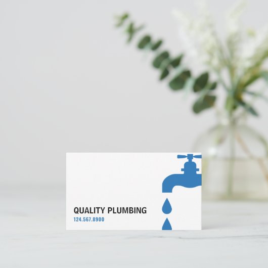 Visitekaartje van leidinggevend bedrijf (Staand voorkant)