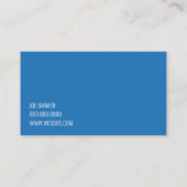 Visitekaartje van leidinggevend bedrijf (Achterkant)