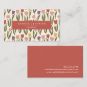 Visitekaartje van lentetelers (Voorkant / Achterkant)