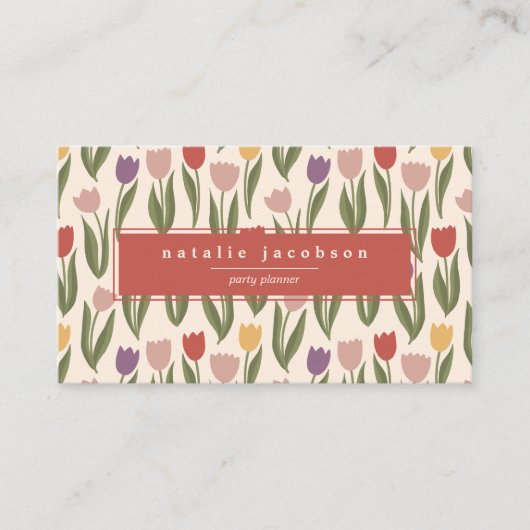 Visitekaartje van lentetelers (Voorkant)