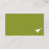 Visitekaartje van levende vogels (Achterkant)