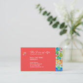 Visitekaartje van levensloop (Staand voorkant)