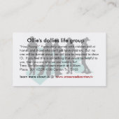 Visitekaartje van Lifegroupleider OllieDollies (Achterkant)