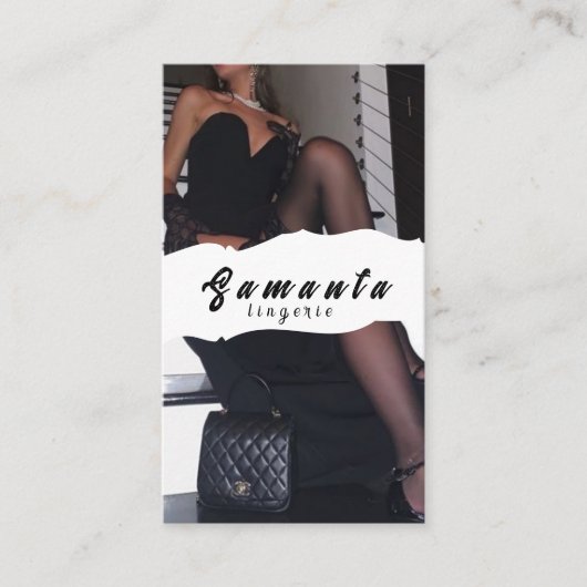Visitekaartje van Lingerie (Voorkant)