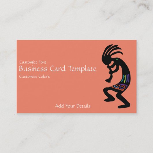 Visitekaartje van Logo Kokopelli in het zuidwesten (Voorkant)