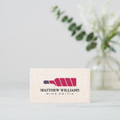 Visitekaartje van Logo van wijnflessen (Staand voorkant)