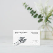 Visitekaartje van loodgieters (Staand voorkant)