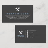 visitekaartje van loodgieters / handymanse visitek (Voorkant / Achterkant)