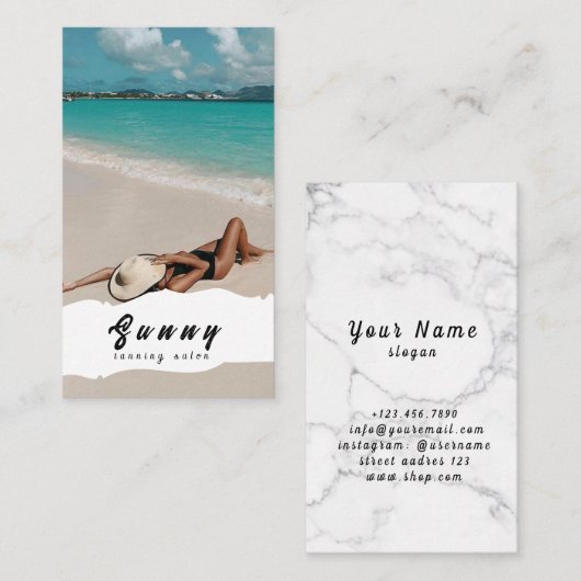 Visitekaartje van looisalon (Voorkant / Achterkant)