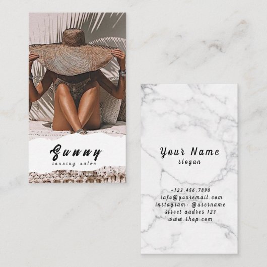 Visitekaartje van looisalon (Voorkant / Achterkant)