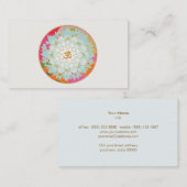 Visitekaartje van Lotus en Om Symbool voor het gen (Voorkant / Achterkant)