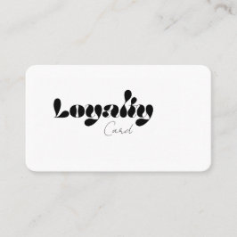 Visitekaartje van loyaliteit