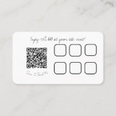 Visitekaartje van loyaliteit (Achterkant)