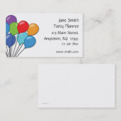 Visitekaartje van luchtballonnen (Voorkant / Achterkant)